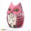 Resin Cartoon Owl Gift Money Saving Box