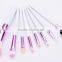 Wholesale 8 pcs Eyeshadow Brusher Makeup Brush Set With Circular Purple Case SV009586