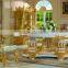 Gothic furniture- Handwork Gilding golden foil royalty dining table-french provincial furniture dining table                        
                                                Quality Choice