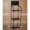 3 tier floor standing metal display shelf with powder coated surface