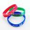 10 colors customized design glow in the dark silicon wristband with logo / colorful antistatic wrist band