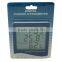 Household usage digital Hygrometer Thermometer With Time made in china (S-WS06)