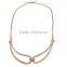 New style simple, sleek, elegant girls rose gold plated necklace