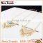 New designed triangle turquoise stone and dangle chain pendant necklace