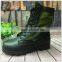 Genuine leather army green black safety jungle boots