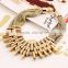 Personality character alloy golden necklace