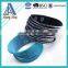 Single wrap rhinestone custom braided leather bracelets