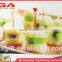 wholesale glass plate apple,banana square glass printed plate