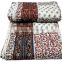 RTHKQC-6 Indian Patchwork Kantha Quilt Decorative Warm Bedspread Bed Cover Manufacturer