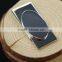 Custom blank metal money ,foldable moneyclip with personalized oval logo,steel money clip for promition