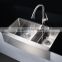 60/40 Double Bowl Stainless Steel Apron Front Farmhouse Sink New Premium