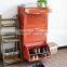 High grade antique solid wood shoe rack living room furniture wooden shoe ark wholesale