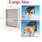 H240 Pet Dog Door Cat Dual Entry Magnetic Lockable Telescoping Frame for Big Dog M/L