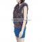 Women rex rabbit fur waistcoat/fox fur shoulder waistcoat/classic style fur waistcoat KZ14004