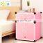 Hot sale colourful plastic folding bedside table