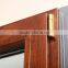 Aluminium wood clad double glazing casement door designfrom Zhongshan broad Factory
