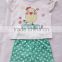 two pieces baby summer suit top and pants