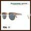 wood sunglasses half frame unisex wooden sun glasses