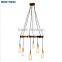 American style vintage industrial pendant light Creative personality DIY chandelier