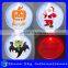 Frosted Surface Plastic Christmas Pin 5cm Big Round Light Up Led Pin