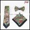 2016 fashion mens silk tie and pocket square set