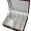 Leather Watch Box with glass on the top cover for 8 pcs