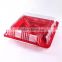 SM1-3109Red 5 Compartment Japanese restaurant environmental sushi plastic platters disposable