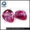 High hardness heated pear shape lab created loose ruby gemstone, loose ruby gemstone, lab created ruby gemstone