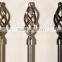 Twist cage metal curtain rod