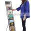10-Tier Portable Literature Floor Stand with Case, for 8.5 x 11 Catalogs