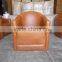 LEATHER CANVAS SINGLE SEATER SOFA,Industrial Sofa Chair