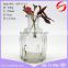 High heat resistance and health safety glass aroma diffuser bottle cylindrical with embossed stripe glass diffuser jar