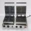 220V double electric waffle bakers, one round shaped and one butterfly shaped waffle maker /Waffle iron