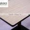 Black and white woodd dining table