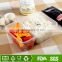 Disposable pp plastic microwave safe food container 2 compartments takeaway food container