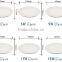 2015 china ningbo factory smd recessed round led panel 18w slim round led panel light
