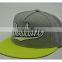 Fashion 5 panel snapback cap/hat black 3D embroidery baseball cap