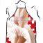 2016 fashion sexy body design kitchen apron,lovely humor sexy apron