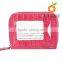 small ladies fashion vintage leather hard case wallet with coin pocket