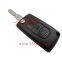 Peugeot 406 3 button remote control car key with light button for peugeot keys case
