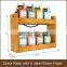 Spice Rack with 8 Jars+Straw Rope