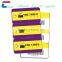 Customerized promotion triple PVC breakaway combo card with QR Code/Bar Code