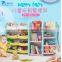 Cute Children's the plastic bookcase with study table/bookshelf