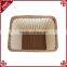 Wholesales handicraft laundry basket plastic PE rattan