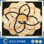hot design flower pattern marble waterjet medallion