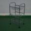 Vivinature kitchen wire storage rack, metal wire basket display rack trolley