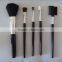 Wholesale wooden Makeup Brushes 5pcs Cheap Make Up Kits with pvc bag