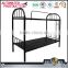 Hot selling metal bunk bed steel adult 2 tier black cot bed