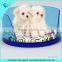 Hot Selling Large Capacity Round Acrylic Pet Bed for Two Dog