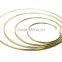 Brass Plate Large metal O ring for bag. High quality round ring with Butt Welded Steel wire rings ID 8"